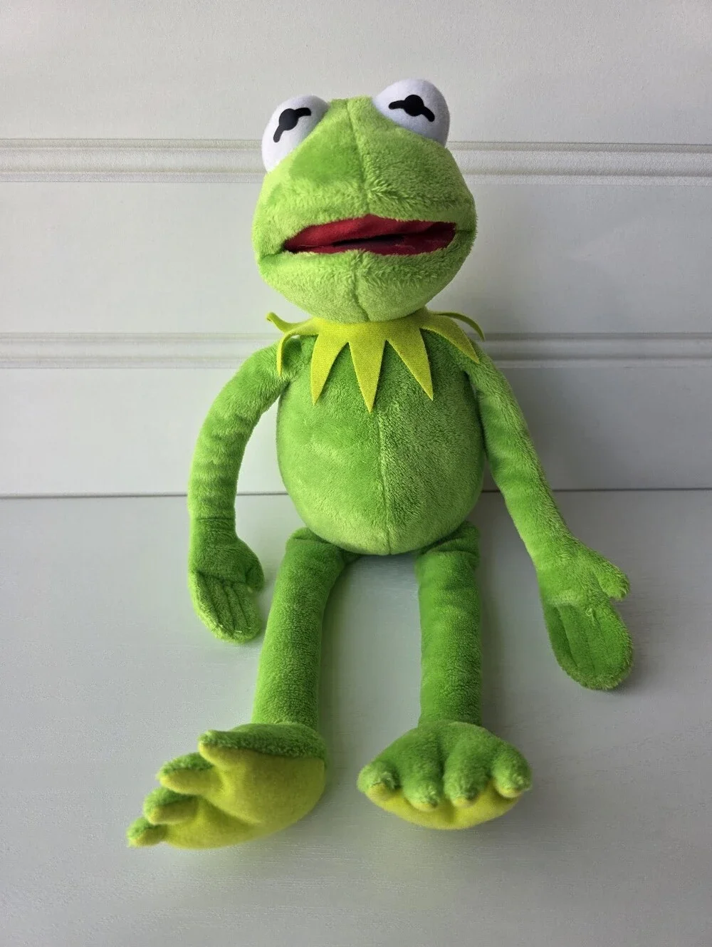 Disney Muppets 2013 Ty Beanie Kermit the Frog Plush Stuffed Toy 16" - Picture 1 of 9